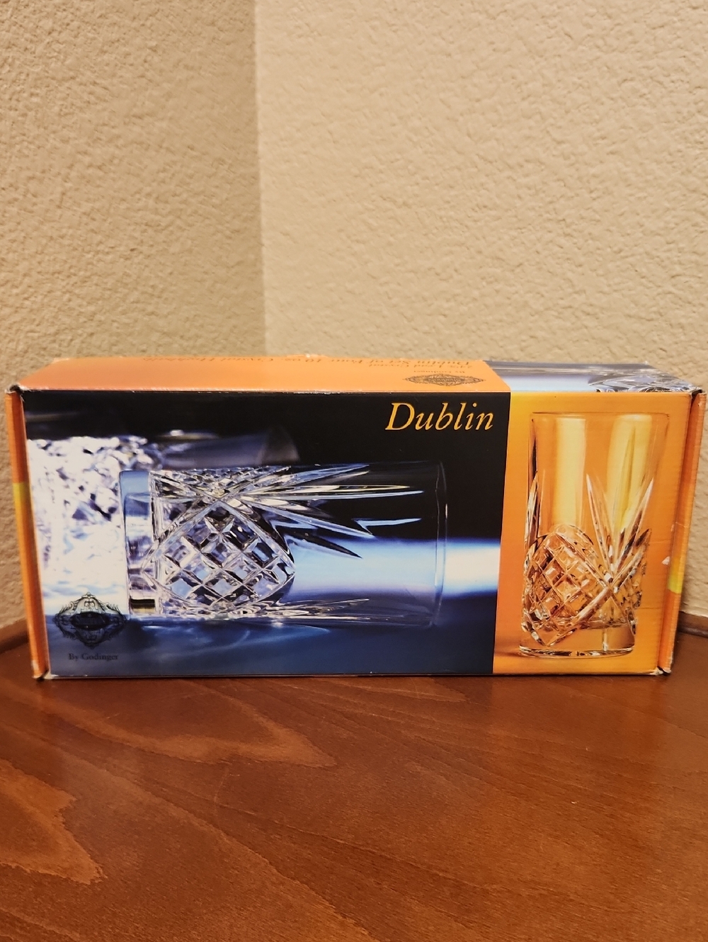 Godinger Dublin Set Of 4 10 Oz Crystal Highball Glasses